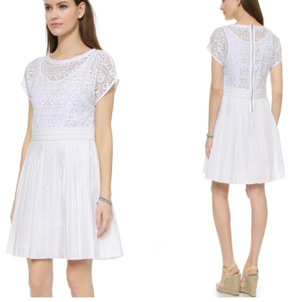 Madewell Geo Lace Dress w/ Slip